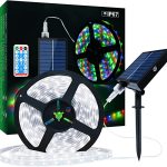 Tiras LED con panel solar