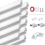 Perfiles para tiras LED blancos Perfiles para tiras LED blancos